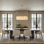 Calamette Alabaster Round Chandelier 60