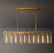 Calamette Modern Glass Rectangular Chandelier 60