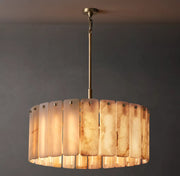 Calamette Modern Alabaster Round Chandelier 36