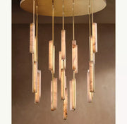 Audubong Modern Alabaster Round Chandelier 24