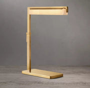 Audubon Modern Alabaster Task Table Lamp