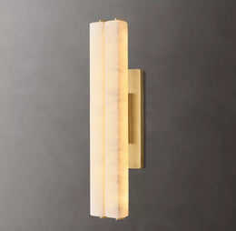 Audubong Modern Alabaster Double Sconce 15