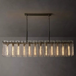 Calamette Glass Rectangular Chandelier 72
