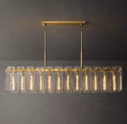 Calamette Modern Glass Rectangular Chandelier 72