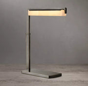 Audubon Modern Alabaster Task Table Lamp