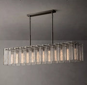 Calamette Modern Glass Rectangular Chandelier 72