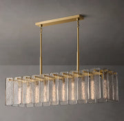 Calamette Modern Glass Rectangular Chandelier 60