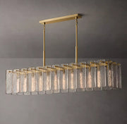 Calamette Modern Glass Rectangular Chandelier 72