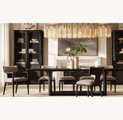 Calamette Modern Glass Rectangular Chandelier 60