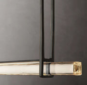 Audubon Modern Crystal Single Bar Linear Chandelier 60