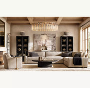 Calamette Modern Glass Round Chandelier 60