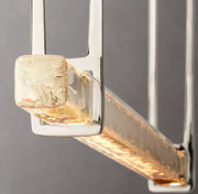 Audubon Modern Crystal Single Bar Linear Chandelier 60