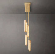 Audubon Modern Alabaster Linear Chandelier 54