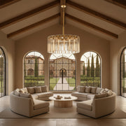 Calamette Glass Round Chandelier 36