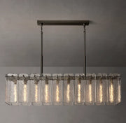 Calamette Modern Glass Rectangular Chandelier 60