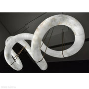Merlin Scarlett Designer Alabaster Pendant Light