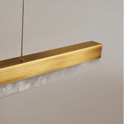 Alabaster Linear Kitchen Island Chandelier