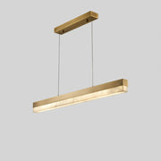 Alabaster Linear Kitchen Island Chandelier