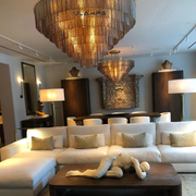 Sirene Clear/Smoke Glass Round Chandelier 52