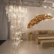 Kato Round Foyer Branching Teardrop Chandelier Light