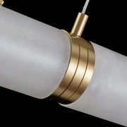 Caroline Alabaster Modern Art Linear Chandelier Lighting