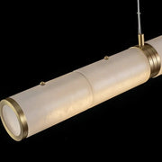 Caroline Alabaster Modern Art Linear Chandelier Lighting