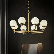 Alabaster Modern Global Dining Chandelier