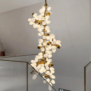 Melano Modern Luxury Linear Glass ball Chandelier Light