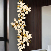 Melano Modern Luxury Linear Glass ball Chandelier Light