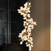 Melano Modern Luxury Linear Glass ball Chandelier Light