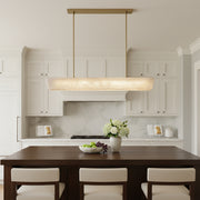 Alabaster Horizon Suspension Lamp by Michel Amar