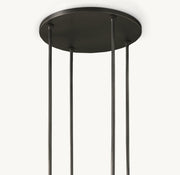 Ravelle Round Milk Glass Chandelier 60