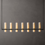 Ravelle Linear Milk Glass Chandelier 59