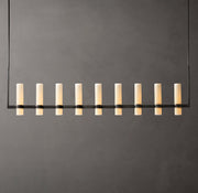 Ravelle Linear Milk Glass Chandelier 71