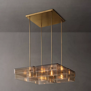 Remy Clear/Smoke Square Chandelier 24