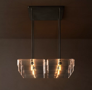 Remy Clear/Smoke Square Chandelier 24