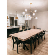 Metal Releaf Horizontal Globe Branching Bubble Chandelier