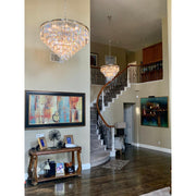 1920s Odeon Crystal Round Chandelier for Living Room, Interior lighting