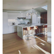 Metal Releaf Horizontal Globe Branching Bubble Chandelier