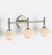 Alabaster Shade Greenwich Triple Wall Sconce