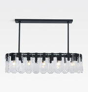 Nadia Glass Linear Chandelier 42