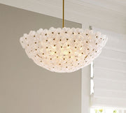 Nicolette Glass Floral Round Chandelier (26
