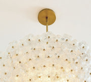 Nicolette Glass Floral Round Chandelier (26