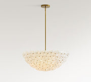 Nicolette Glass Floral Round Chandelier (26