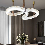 Spain Alabaster Oslo Cable Pendant Light Dining Room