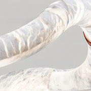 Fluid Curves Alabaster Chandelier