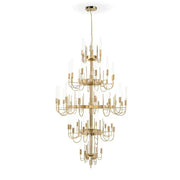Luxury 5-Tier Crystal Rods  Luxury Gala Chandelier