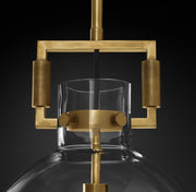 Machinists Glass Cloche Pendant