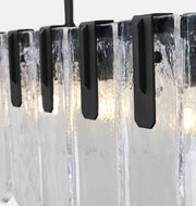 Nadia Glass Linear Chandelier 42