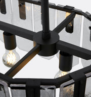 Nadia Glass Linear Chandelier 42